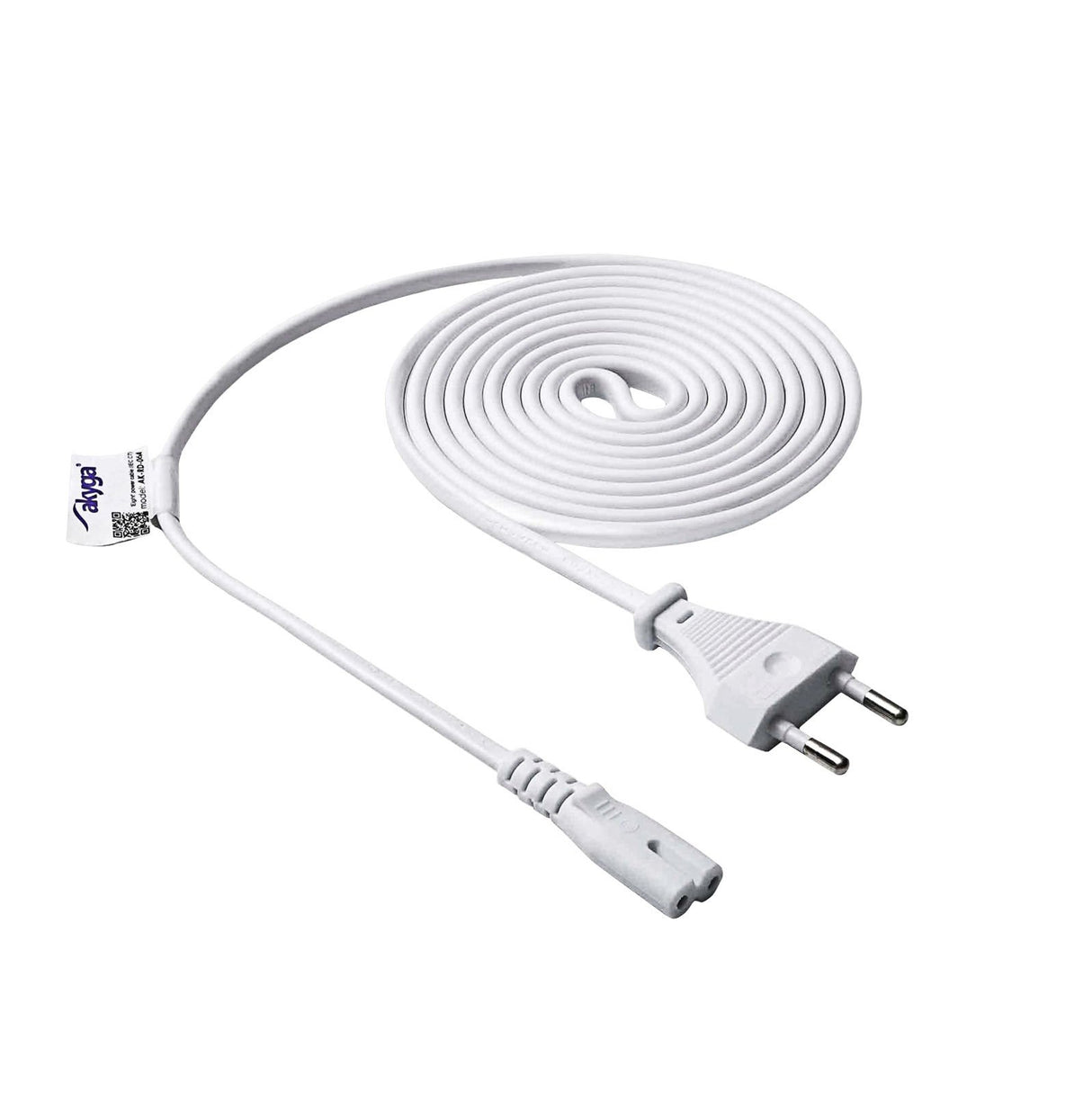 EAN 5901720137616 - Akyga AK-RD-06A cable de transmisión Blanco 1,5 m C7 acoplador CEE7/16 imagen 1