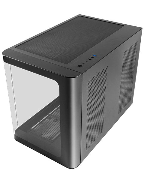 Caja Minitorre Microatx Mc-Fusionm Negro Mars Gaming Bahías Int.:2x3'5, 3x2'5/ 1xusb3.0/ 2xusb2.0/ Audio In/Out