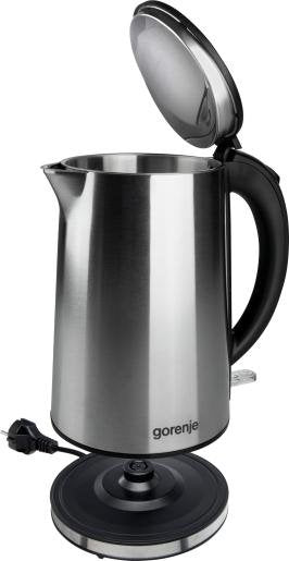 EAN 3838782606298 - Gorenje K15DWS tetera eléctrica 1,5 L 2200 W Negro, Acero inoxidable imagen 7