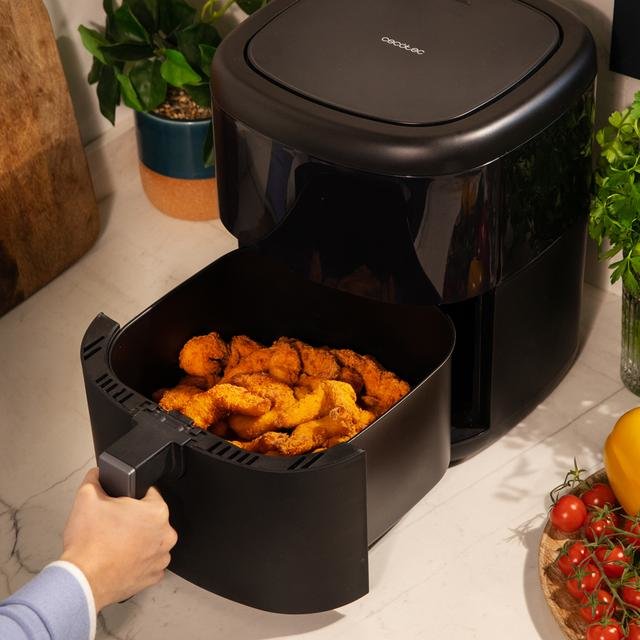 EAN 8435484049931 - Cecotec Cecofry Bombastik 6000 Full Sencillo 6 L Independiente 1700 W Freidora de aire caliente Negro imagen 6