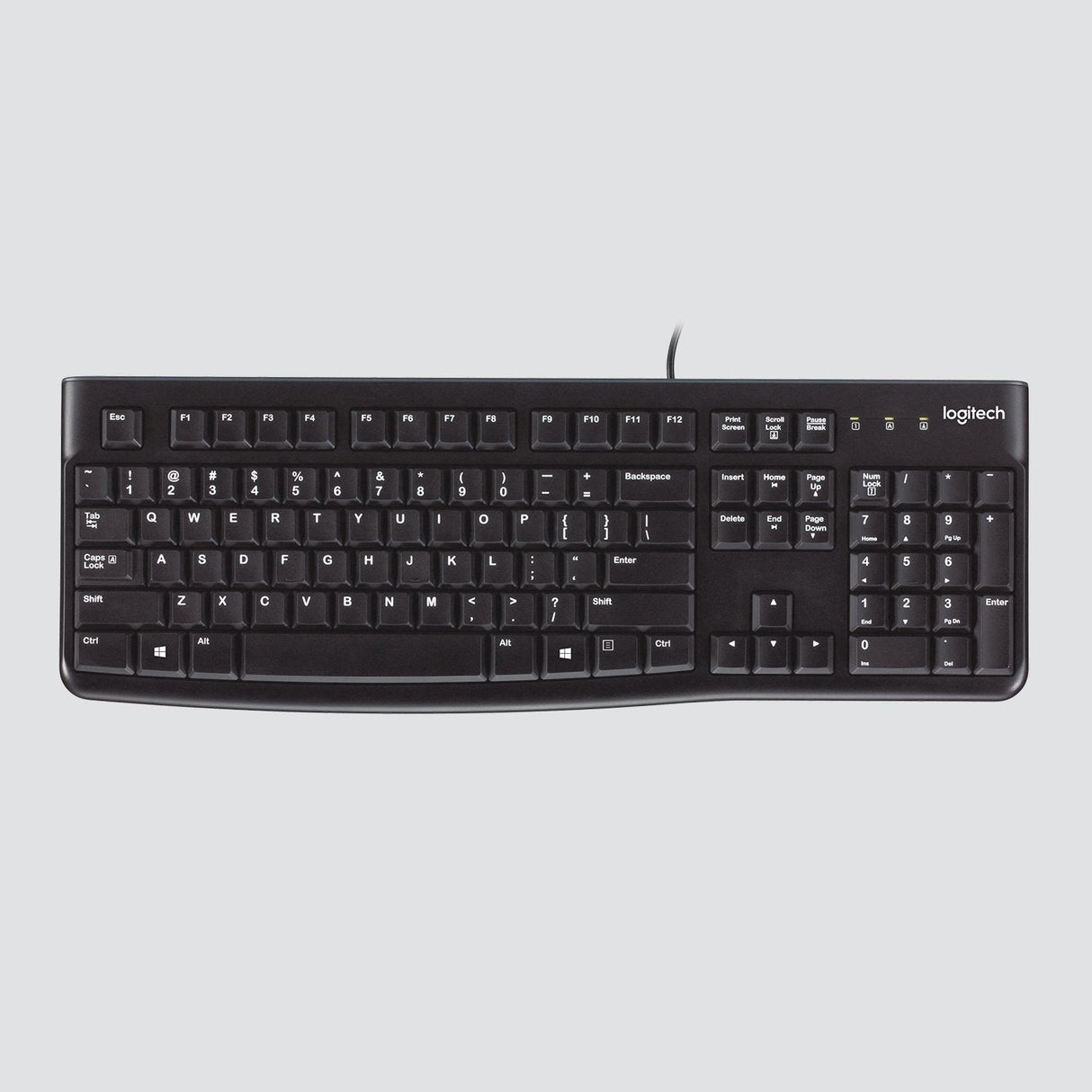 Logitech K120 Corded Teclado Teclado Usb Qwertz Suizo Negro