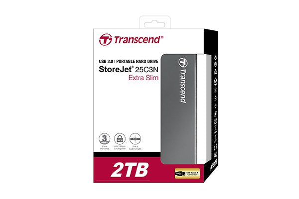 EAN 0760557837619 - Transcend StoreJet 25C3 disco duro externo 2 TB 5400 RPM 2.5" Micro-USB B 3.2 Gen 1 (3.1 Gen 1) Gris imagen 4