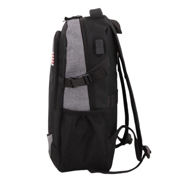 EAN 4895232703234 - NASA BAG02 mochila City backpack Negro, Gris Oxford imagen 4