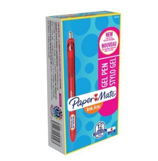 EAN 3501179570563 - Papermate InkJoy Gel Bolígrafo de gel de punta retráctil Rojo 12 pieza(s) imagen 3