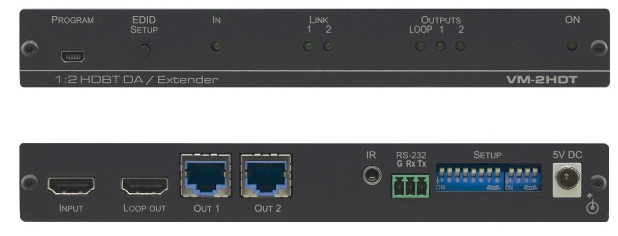 EAN 7291063084707 - Kramer Electronics VM-2HDT Transmisor de señales AV Negro imagen 2