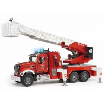 Bruder Camion Bomberos Mack Con Escalera Y Deposito De Agua 02821