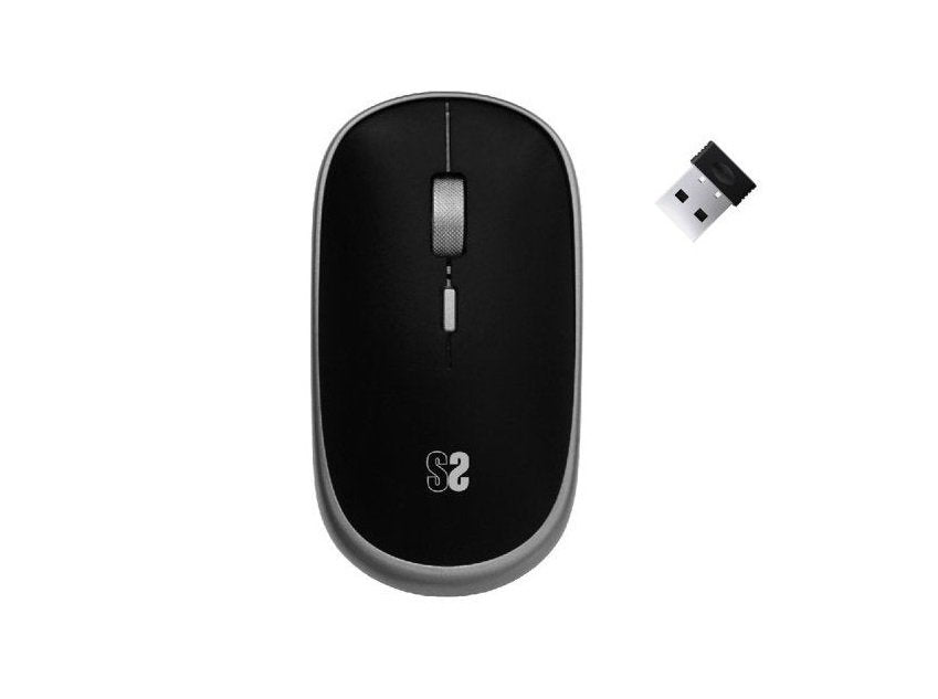 Raton Optico Wireless Mini Flat Space Grey Subblim Hasta 1600dpi/ Inalambrico/ Silent Click/ Ambidiestro