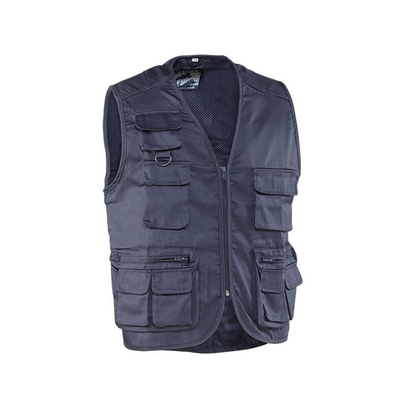 Chaleco Fisherman, Azul Marino, Talla L