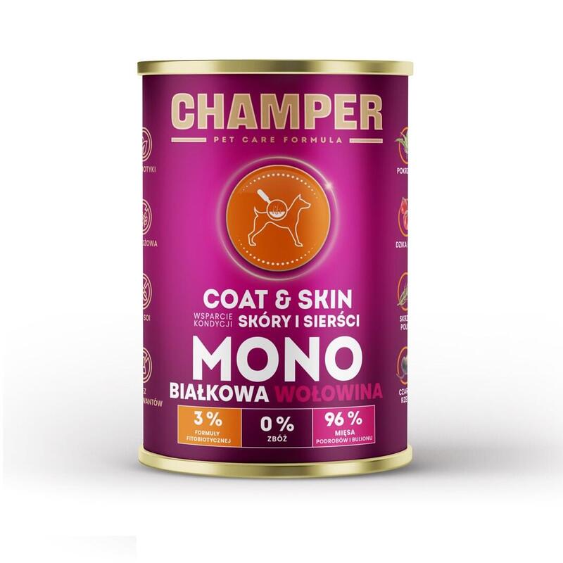 Champer Coat & Skin Beef - Comida Húmeda Para Perros - 400g
