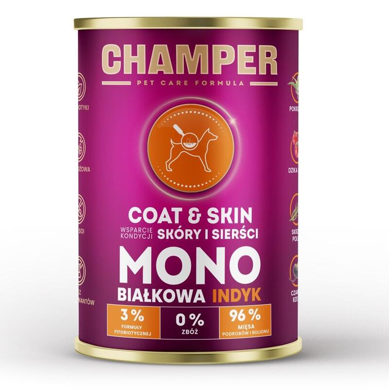 Champer Coat & Skin Salmon - Comida Húmeda Para Perros - 400g
