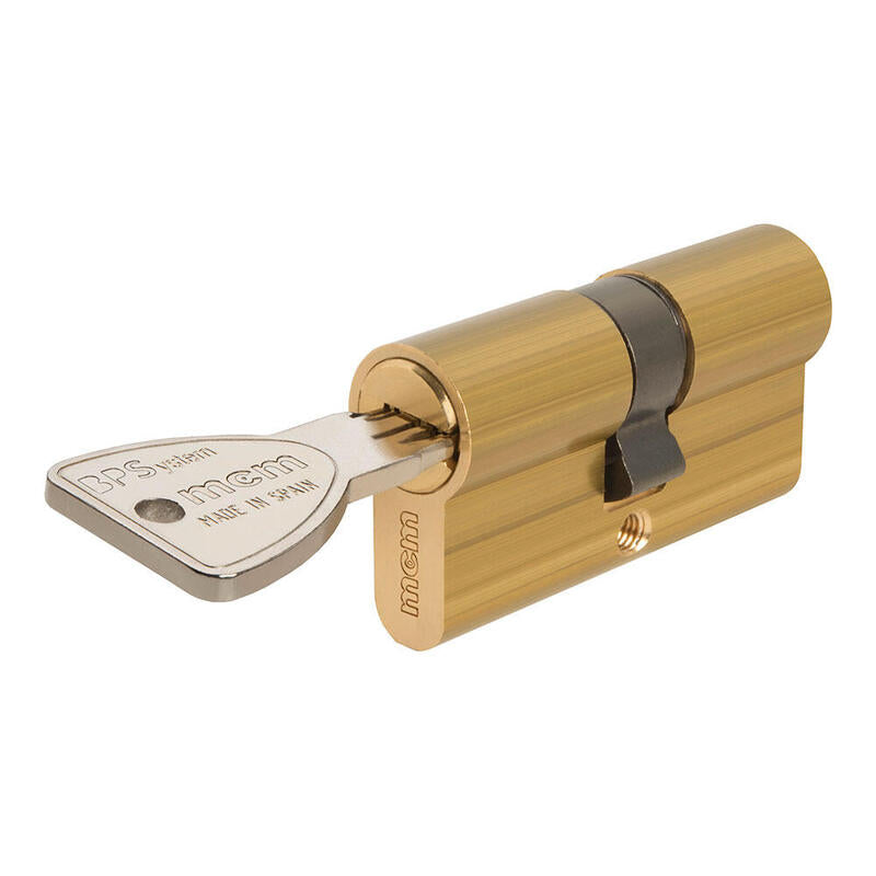 Cilindro De Alta Seguridad Antibumping Y Antipicking Bps, Bumping Protection System 30 30 Latón. Bps: 30-30 Mcm