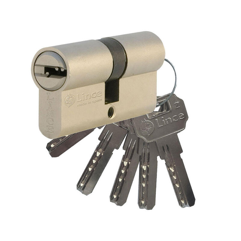 Cilindro De Seguridad Multipunto Serie C2, Leva Corta, 40+32mm, Niquel 9c234032n Lince