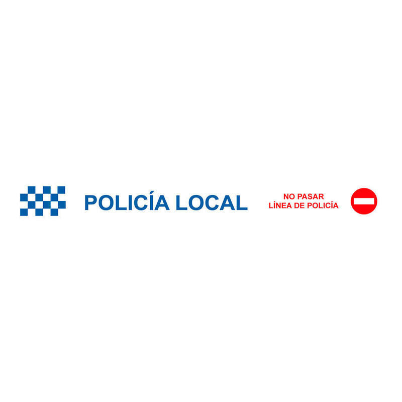 Cinta Balizamiento Policía Local 75 Mm X 0,05 Mm X 200 M