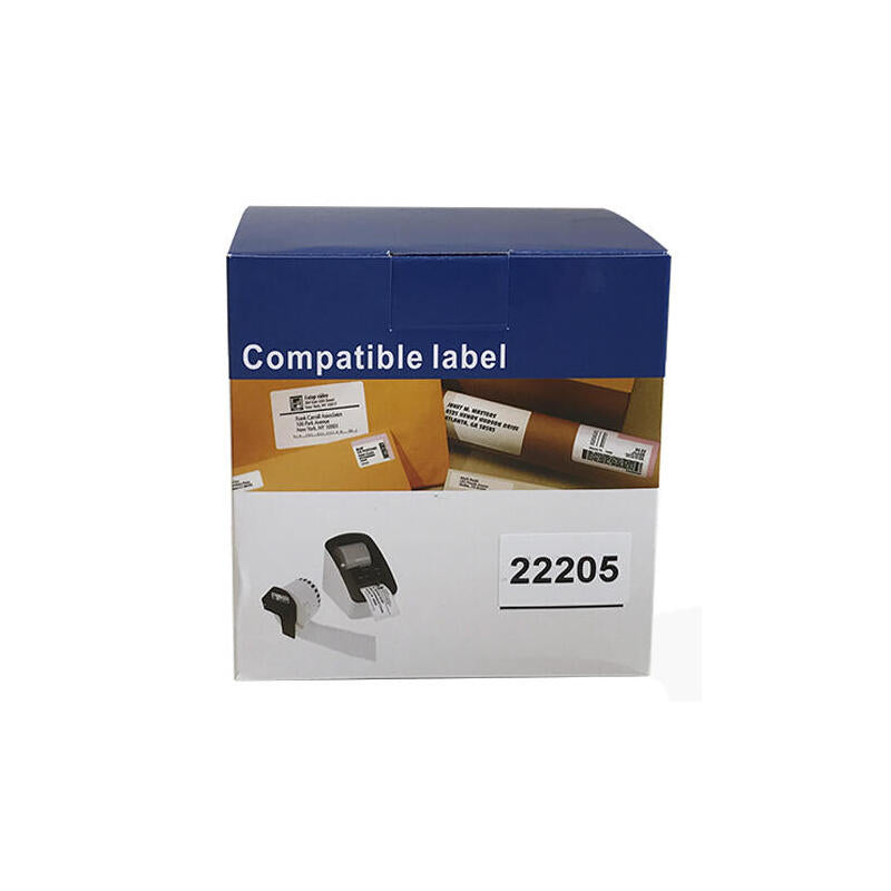 Cinta Compatible Con Brother Dk22205 62 Mm X 30.40 M Blanca - Dk22205-R