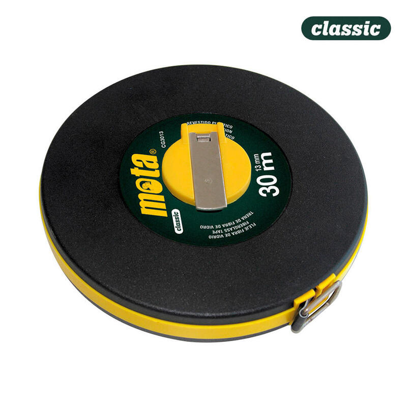 Cinta Metrica Fleje Fibra De Vidrio 30m X 13mm Mota