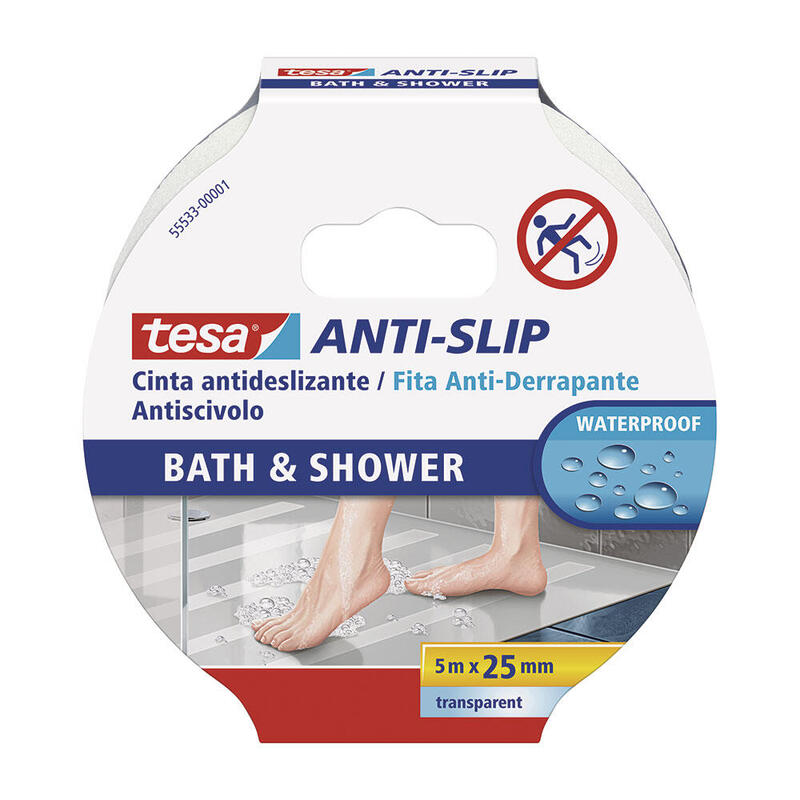 Cintas Antideslizantes 15m X 25mm Negra 55589 Tesa