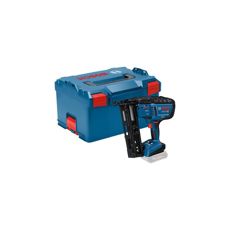 Clavadora Para Madera Bosch Professional A Batería Gnh 18v-64-2 M Professional Solo, 18 Voltios Azul/Negro, Sin Batería Ni Cargador, En L-Boxx 601482001