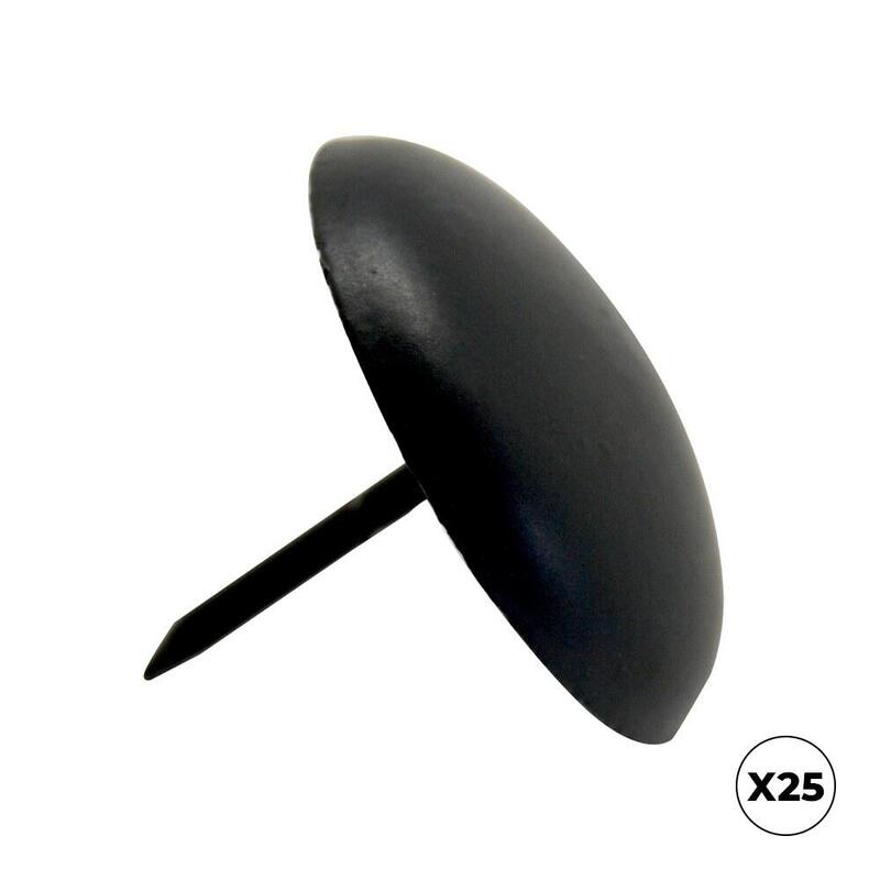 Clavo Redondo Cl01, Acero, Negro, 28 X 30 Mm, 25 Uds, Caja