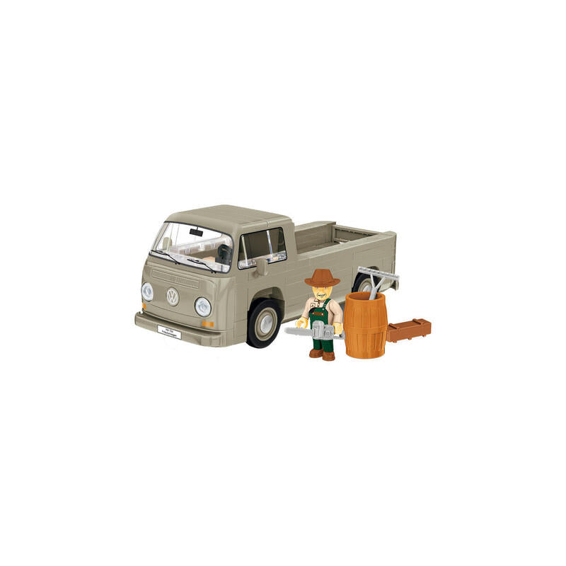 Camión De Plataforma Cobi Volkswagen T2a, Juguete De Construcción Gris, Escala 1:35 Cobi-24618