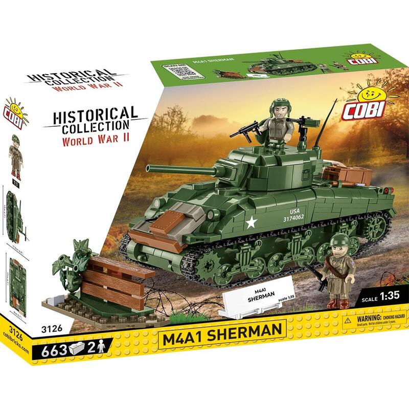 Cobi M4a1 Sherman, Juguete De Construcción Escala 1:35 Cobi-3126