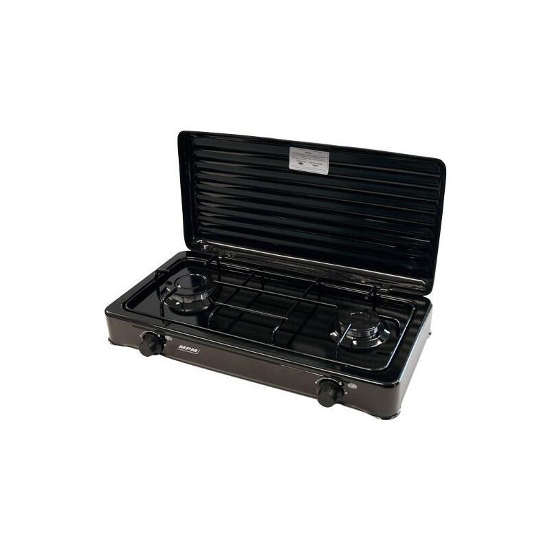 Cocina A Gas Smile Kn-02/1kb Bizona 4300w Negra