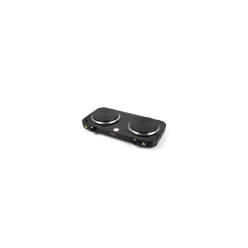 Cocina Eléctrica Ideal De 2 Placas, Potencia Máxima 2600 W