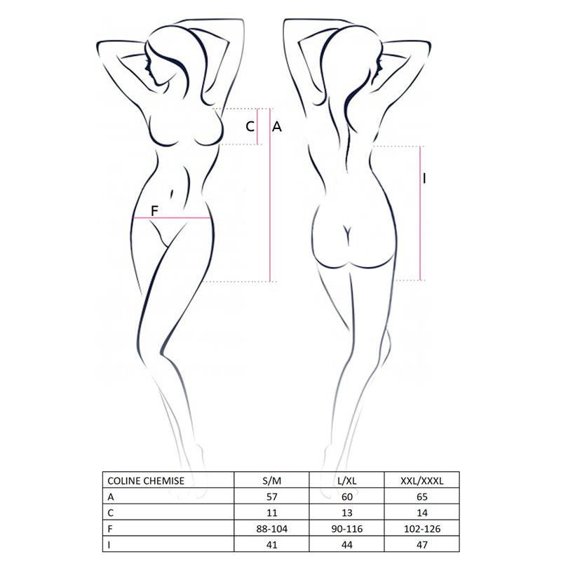 Coline Chemise Rojo/Negro Talla (Interno):S/M