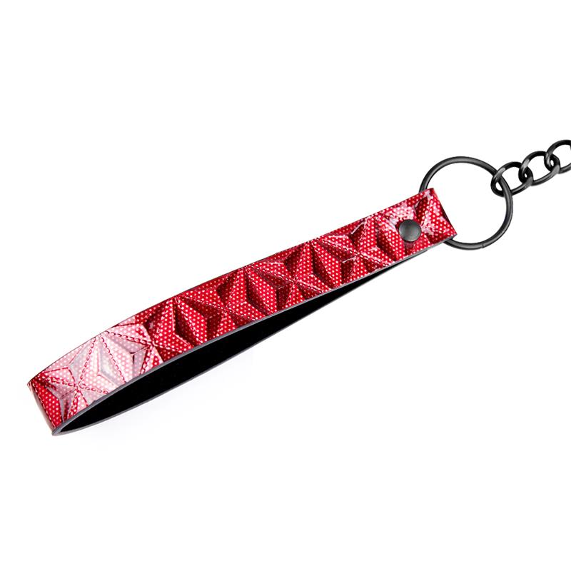 Collar Con Correa Ajustable Diamond Cuero Vegano