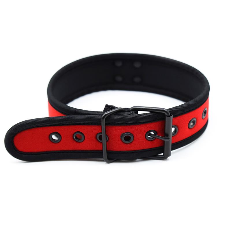 Collar De Neopreno Ajustable Rojo
