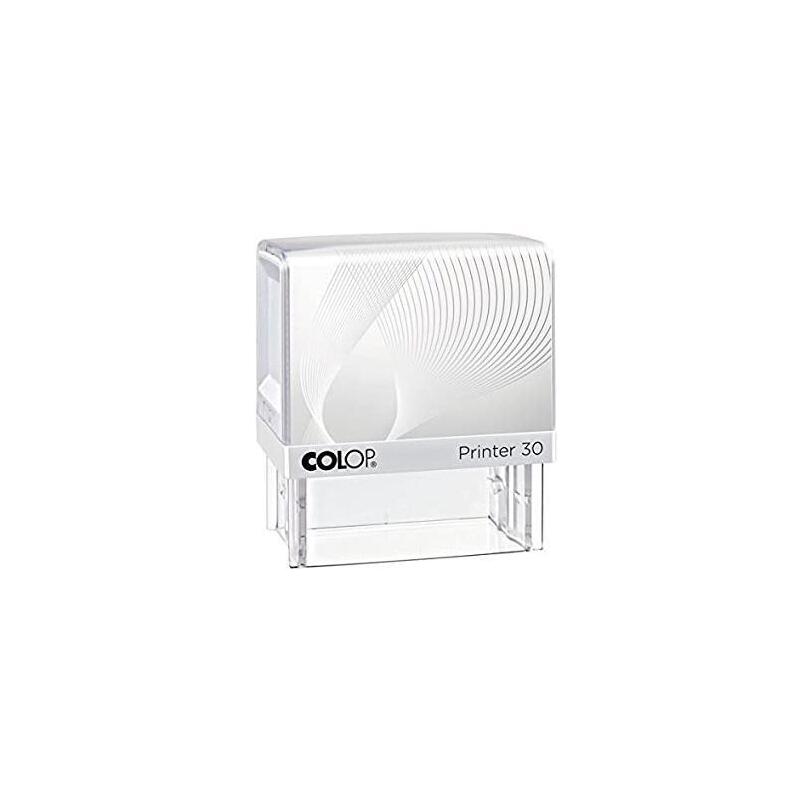Colop Printer 30 G7 18x47mm Blanco/Azul No Incluye Placa De Texto Personalizada
