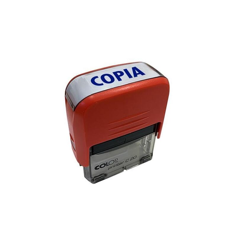 Colop Sello Printer C20 Formula " Copia " Almohadilla E/20 14x38mm Azul