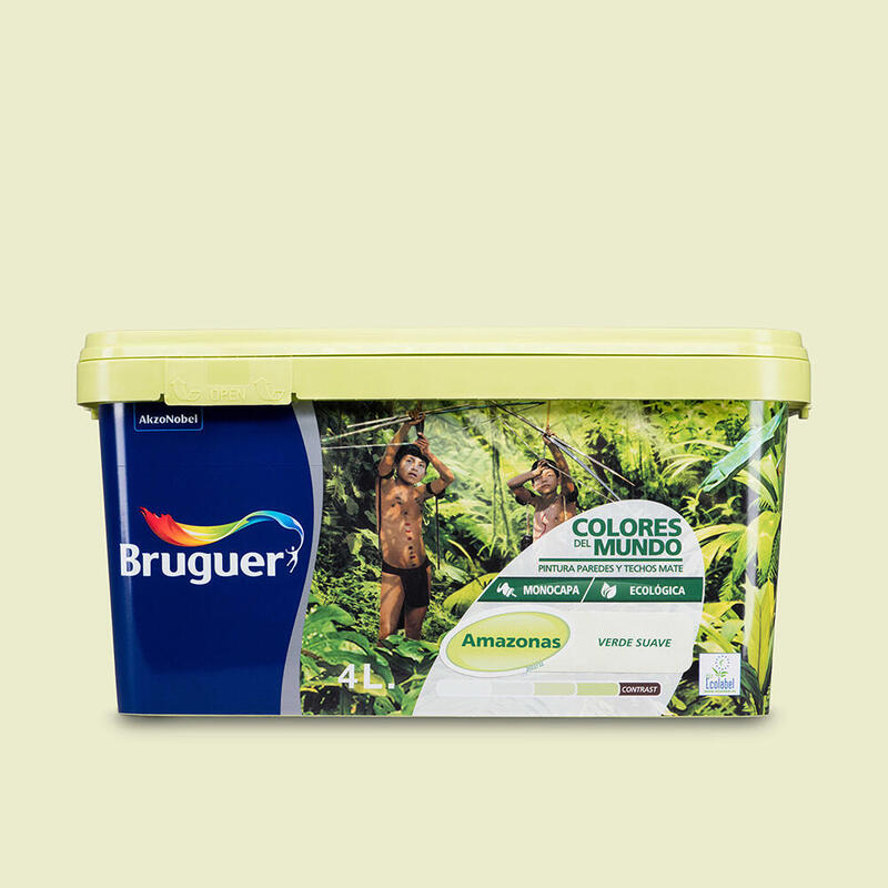 Colores Del Mundo Amazonas Verde Suave 4l 5056898 Bruguer