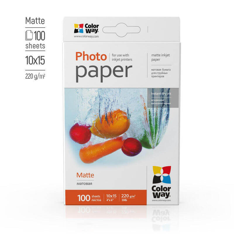 Colorway Pm2201004r Papel Fotográfico Mate