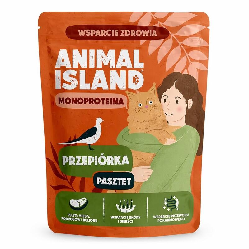Comida Húmeda Para Gatos Animal Island Mono Quail 100g