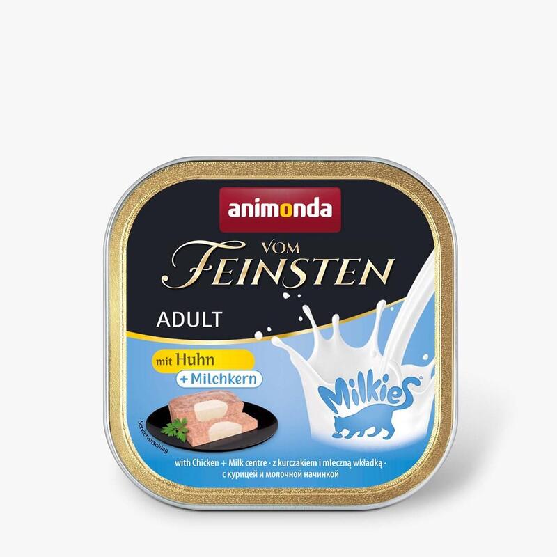 Comida Húmeda Para Gatos Animonda Vom Feinsten Adult Milkies Con Pollo Y Relleno Lechoso 100g