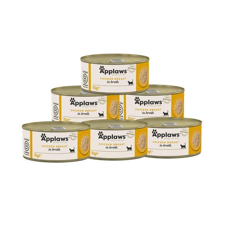 Comida Húmeda Para Gatos Applaws Chicken Breast In Broth 6x70g