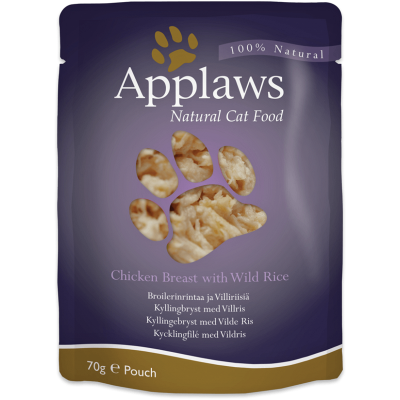 Comida Húmeda Para Gatos Applaws Natural Cat Food Chicken With Rice 70g