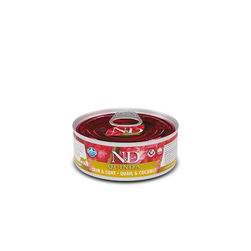 Comida Húmeda Para Gatos - Farmina N&D Cat Quinoa Quail&Coconut Adult 70g