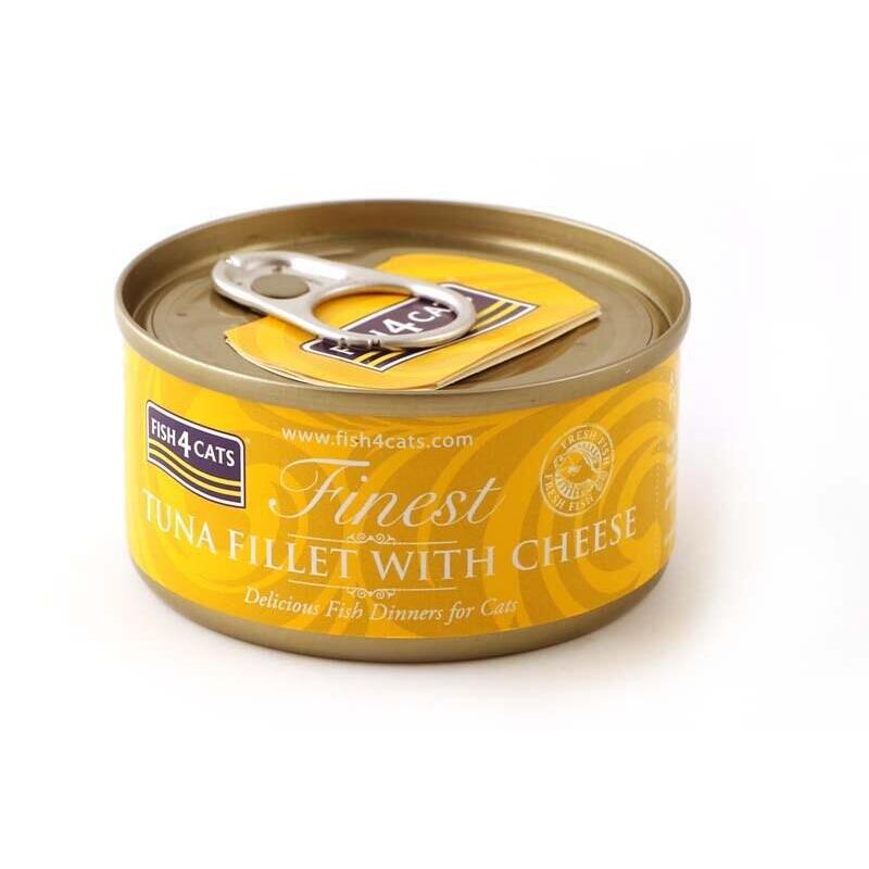 Comida Húmeda Para Gatos Fish4cats Tun Fillet With Cheese 70g