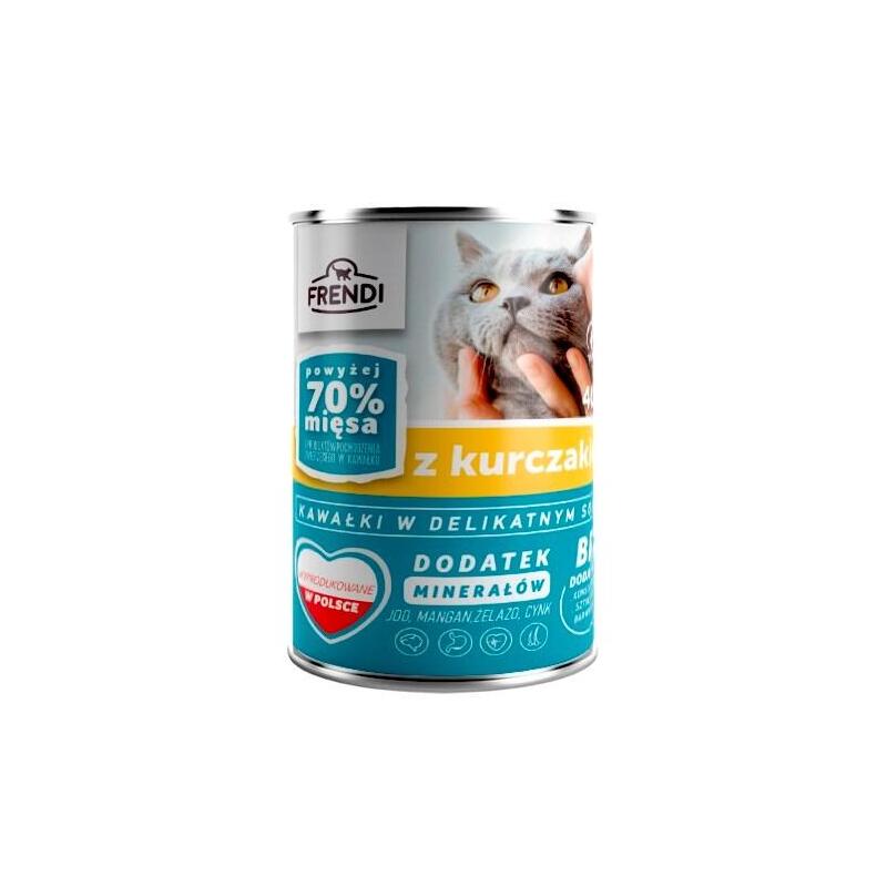 Comida Húmeda Para Gatos Frendi With Chicken Chunks In Delicate Sauce 400g