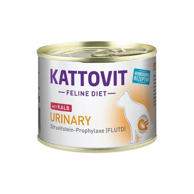 Comida Húmeda Para Gatos Kattovit Feline Diet Urinary Veal 185g