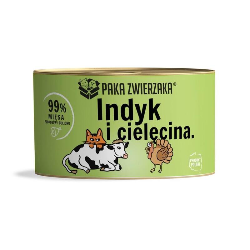 Comida Húmeda Para Gatos Paka Zwierzaka Turkey With Veal - 200g