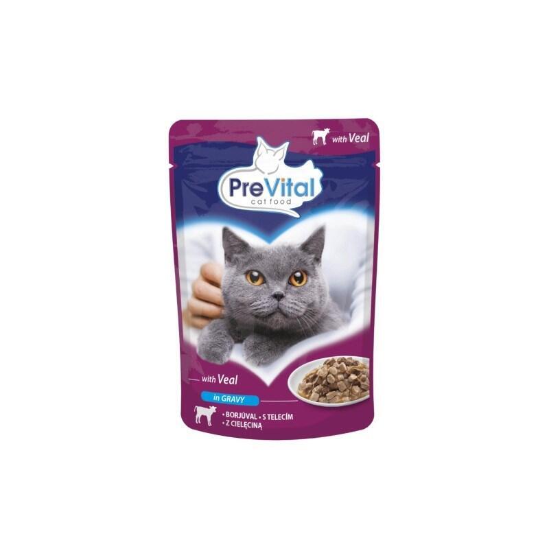 Comida Húmeda Para Gatos Prevital Veal In Gravy 100g