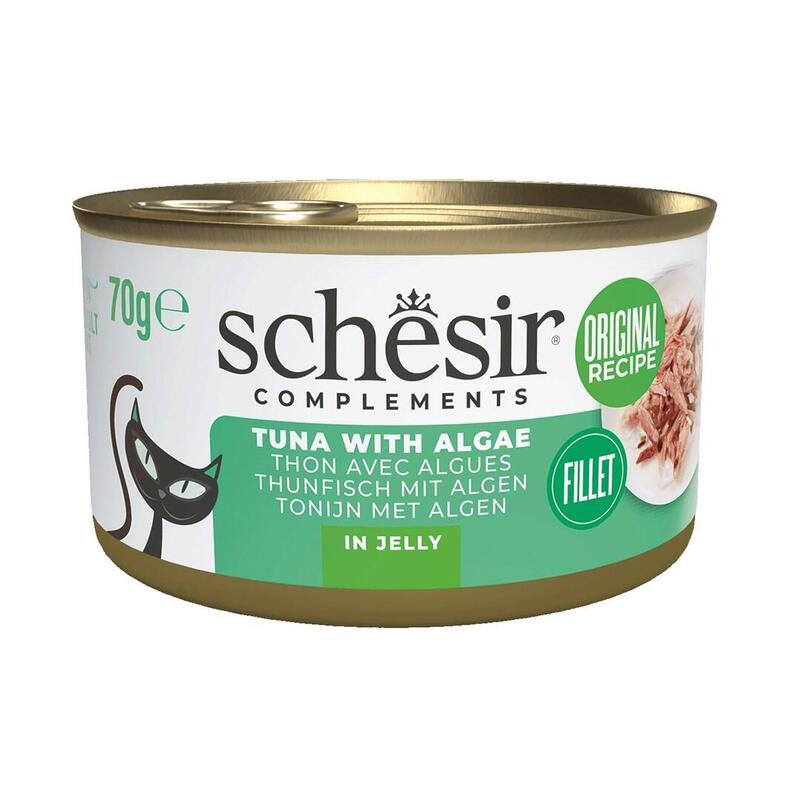 Comida Húmeda Para Gatos Schesir Complements Tuna With Algae In Jelly 70g