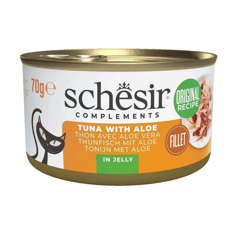 Comida Húmeda Para Gatos Schesir Complements Tuna With Aloe In Jelly 70g