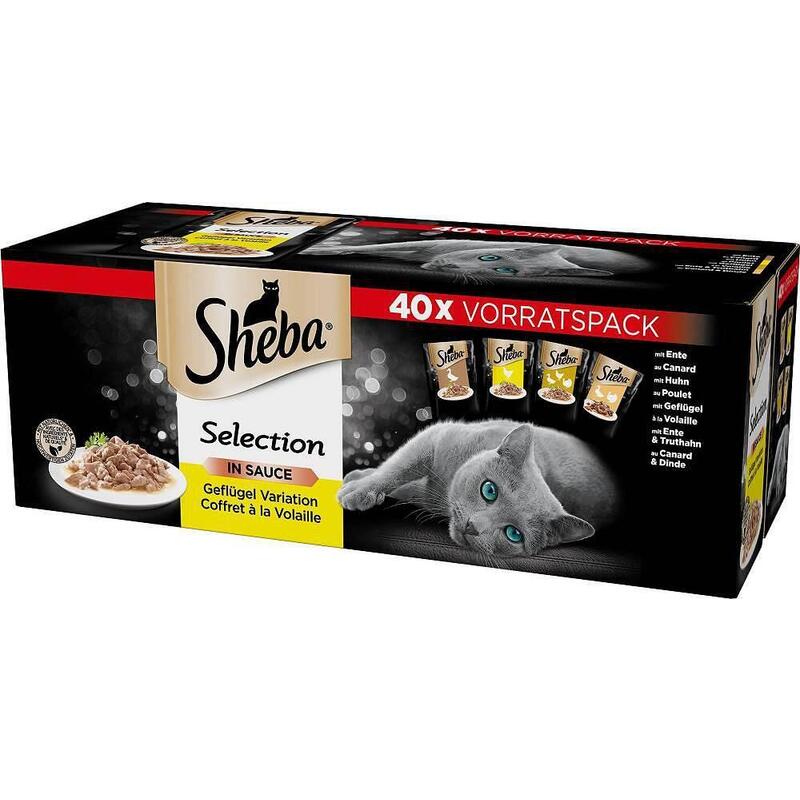 Comida Húmeda Para Gatos Sheba Selection Select Slices Sabor Aves 85 G