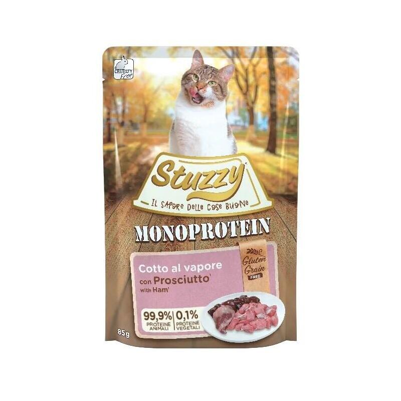 Comida Húmeda Para Gatos Stuzzy Monoprotein Ham 85 G
