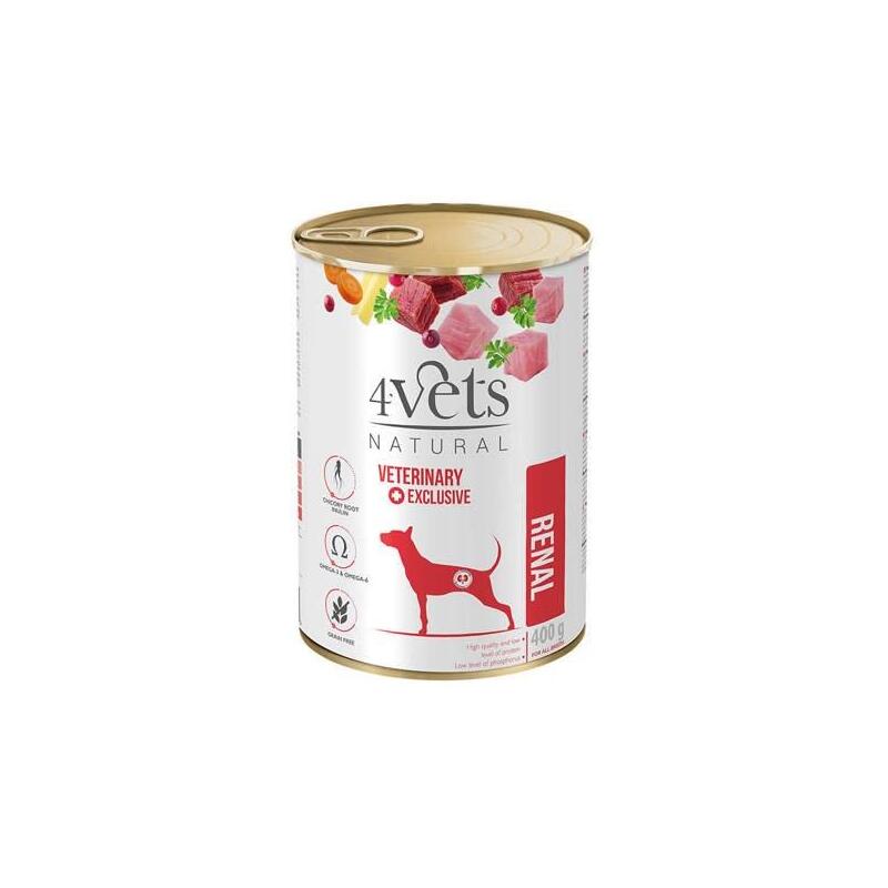 Comida Húmeda Para Perros 4vets Natural Renal 400g