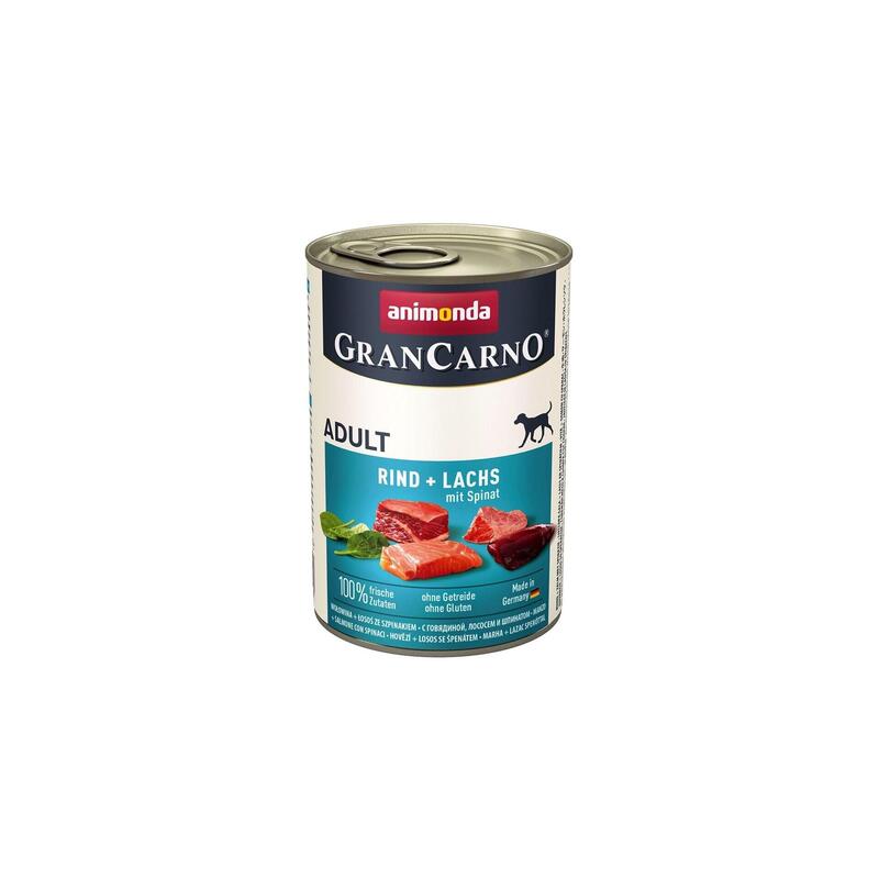 Comida Húmeda Para Perros Animonda Grancarno Adult Con Salmón Y Espinacas 400 G