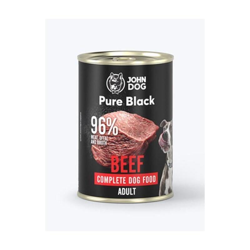 Comida Húmeda Para Perros John Dog Pure Black Carne De Res 400g